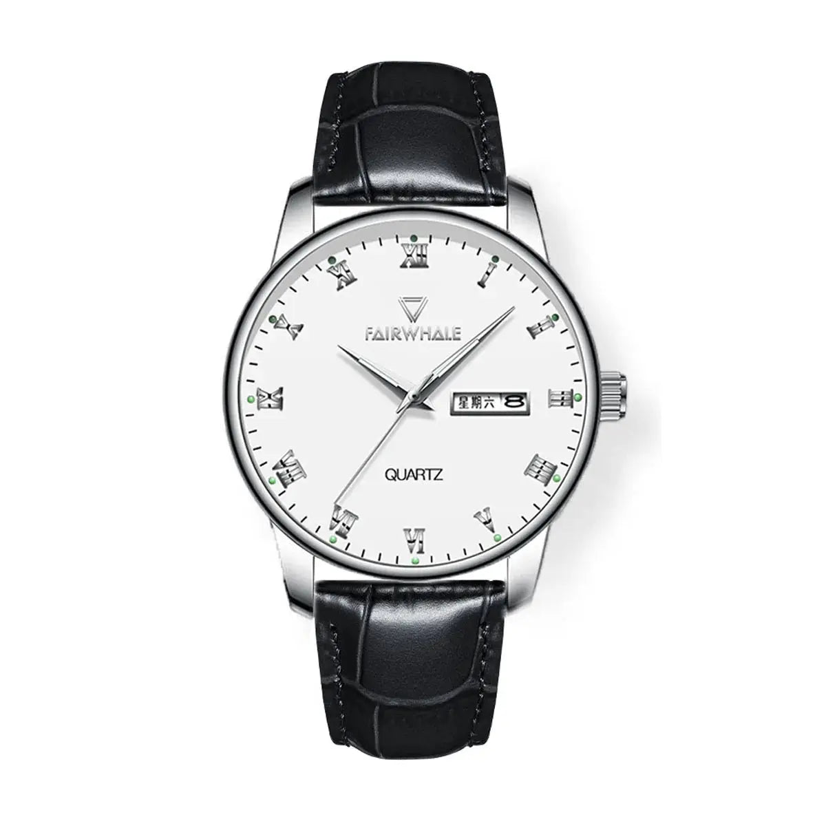 Mark Fairwhale 5450 Business Waterproof Watch Men Quartz Automatic Non Mechanical Watch Multi Function Week Calendar Man Watch