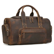 2024 New Fashion Brand Designer Business Trip Travel Bag For Man Outdoor Genuine Leather Duffle Bag Male Coffee Handbag Totes