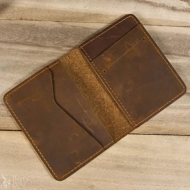 Vintage Leather Driver License Wallet Men Women Genuine Leather Slim Wallet Organizer Cover Male Female Minimalist Card Holder