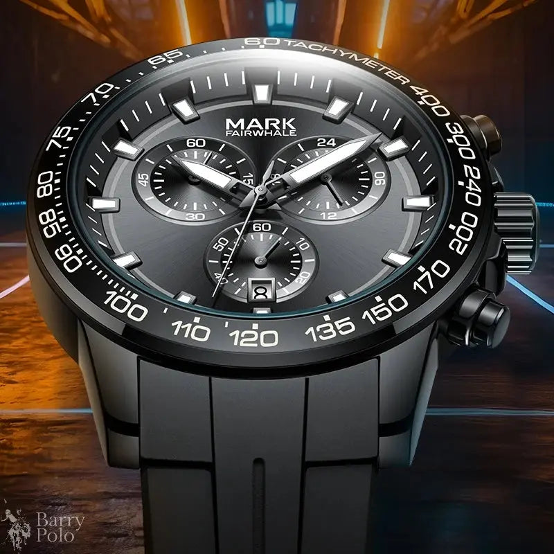 Mark Fairwhale 5016 Fashion Mens Watch New Quartz Wristwatch Waterproof Luminous Casual Steel Watches for Men with Box