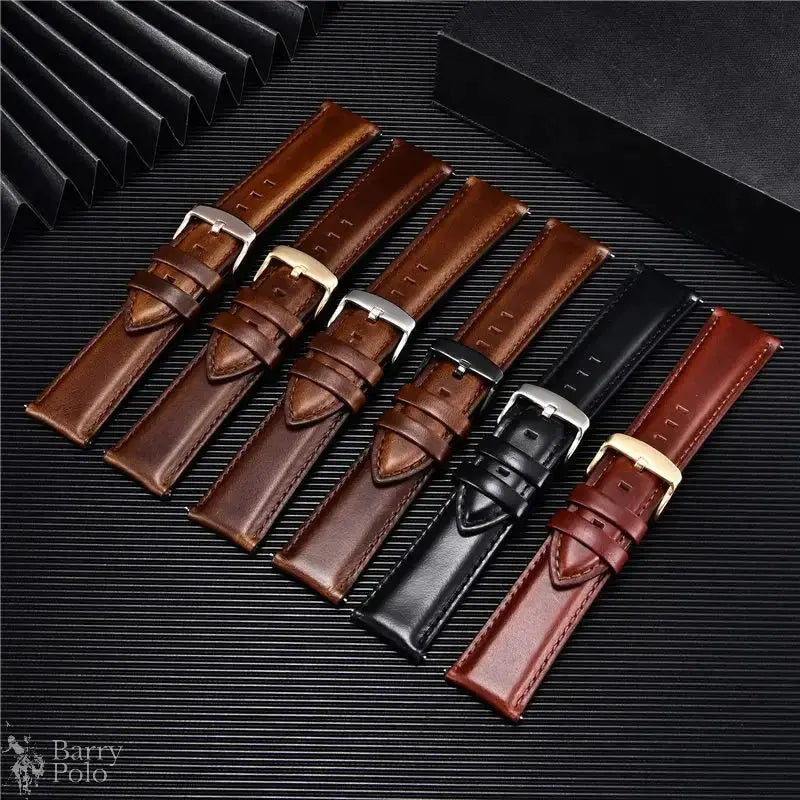Barry Polo Quick Release Leather Watchbands 18-22mm - Style Meets Convenience Barry Polo