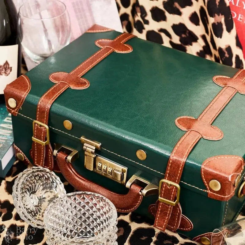 Barry Polo Retro British Hard Shell Suitcase Handbag - Password Protected Luxury Barry Polo