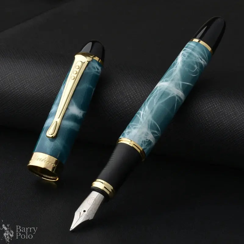 Luxury Long Knife Blade Tip Fountain Pen 3.0mm Nib Hand-polished Collectible  Pocket Design Portable Cute Pens Office Supplies