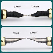 Luxury Long Knife Blade Tip Fountain Pen 3.0mm Nib Hand-polished Collectible  Pocket Design Portable Cute Pens Office Supplies