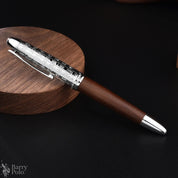 Retro Hongdian 6016 Natural Wood Fountain Pen Beautiful Oracle Cap EF/F Nib Brown Wooden Office Business Writing Ink Gift Pen