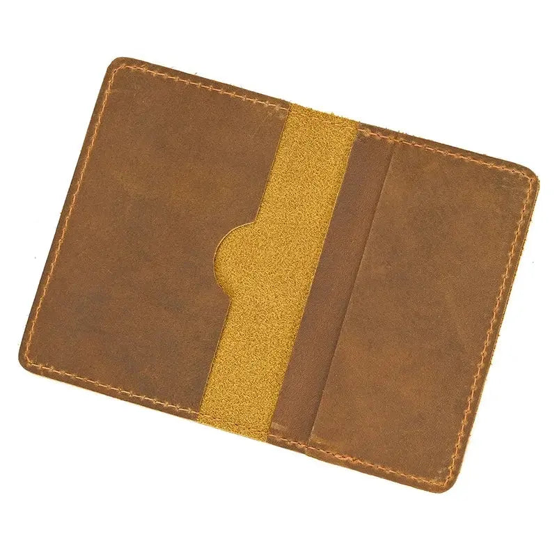 Vintage Leather Driver License Wallet Men Women Genuine Leather Slim Wallet Organizer Cover Male Female Minimalist Card Holder