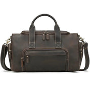2024 New Fashion Brand Designer Business Trip Travel Bag For Man Outdoor Genuine Leather Duffle Bag Male Coffee Handbag Totes