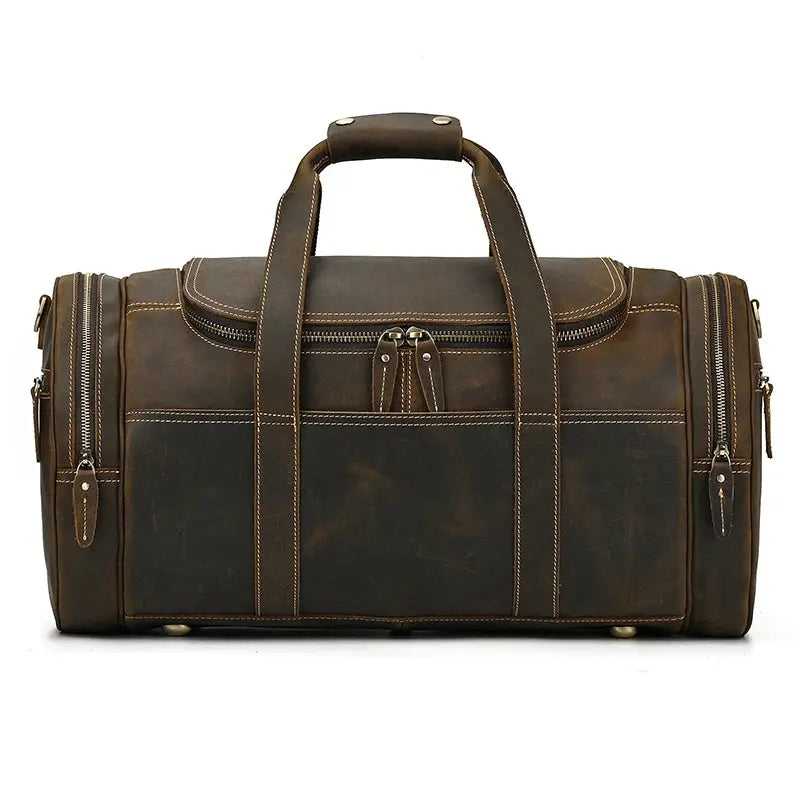Barry Polo New Fashion Genuine Leather Men’s Travel Bag - Crazy Horse Crossbody Barry Polo