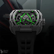 MARK FAIRWHALE 6650 Luxury Automatic Watch Tonneau Sport Waterproof Mechanical Movement Watches for Man