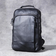 Barry Polo High Quality Leather Backpack - Black Men’s Daily Rucksack Barry Polo