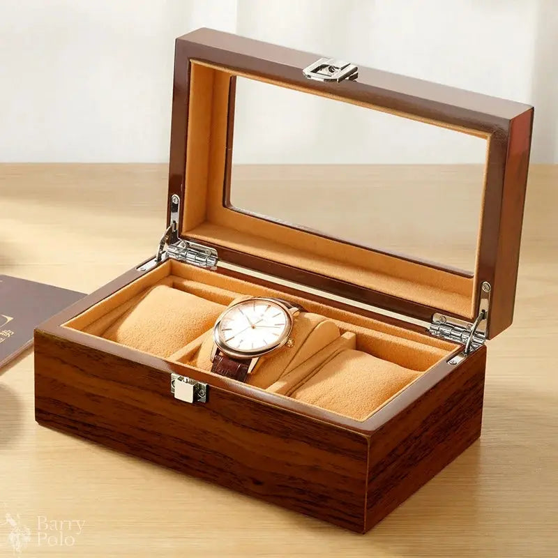 Barry Polo Black Elegance Watch Box - 3 Slots Barry Polo