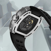 MARK FAIRWHALE 6650 Luxury Automatic Watch Tonneau Sport Waterproof Mechanical Movement Watches for Man