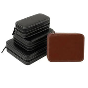 New Travel Dustproof Embedded Watch Box Zipper Portable PU Leather Storage Case Watch Display Box For Trips And Gift Storage Bag