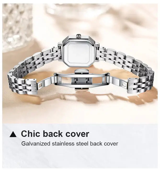 BARRY POLO New Fashion Ladies Quartz Watch Customized Luxury Simple Square Students Stainless Steel Alloy Case for Women
