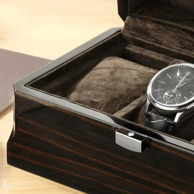 Barry Polo Black Elegance Watch Box - 3 Slots Barry Polo