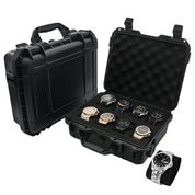 8/15 Slots Waterproof Watch Box,Collection Watch Antique Portable Moisture-proof Mildew-proof Protective Safety Case With Sponge