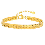 Gothic Black Cuban Chain Bracelet - Stainless Steel Miami Curb Links Barry Polo