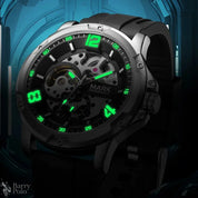 Mark Fairwhale 6019 Stainless Steel Business Luminous Waterproof Mens Watch Automatic Movement Mechanical Watches For Men