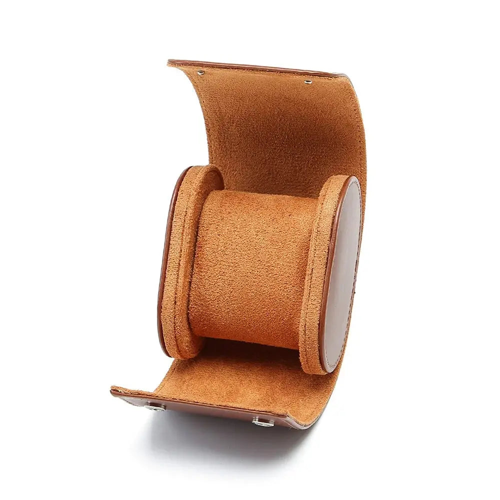 3-Slot Watch Roll Travel Case Portable Vintage Leather Watch Display Case Storage Box Watch Organizers Men Christmas Gift